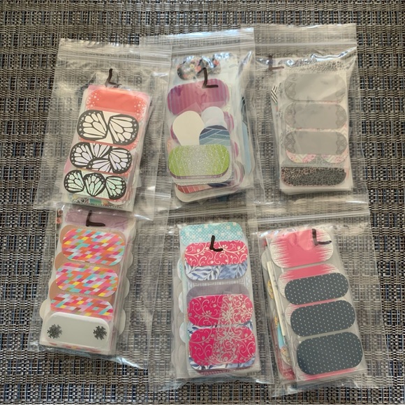 Jamberry Nail Wraps, Largest 6 sizes, Over 600 individual from Original Sheets - Picture 1 of 13